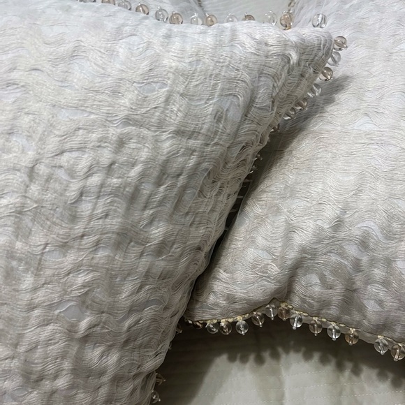 EASTERN ACCENTS -Harper Sheer Overlay Euro Sham , Set of 3 - Picture 13 of 16